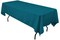 Rectangular Teal Polyester Tablecloth 60×144 Inch Elegant Décor for Weddings, Parties & Banquets